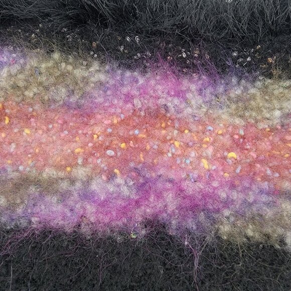 Handmade Felted Wool Purse Tote Clutch Bag Multi‎ Colored Pink Purple No Straps - Picture 2 of 6